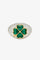 Bague Dome Trefle