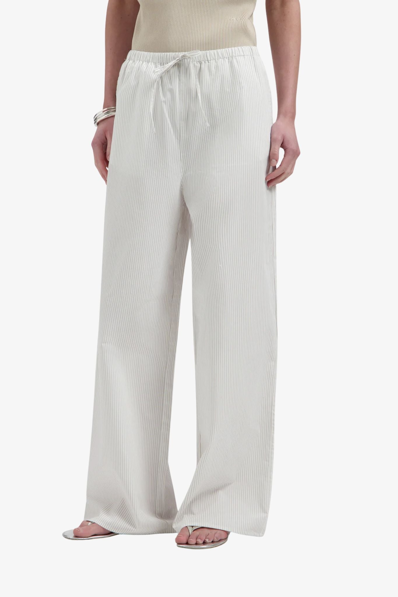 Stripe drapey pants
