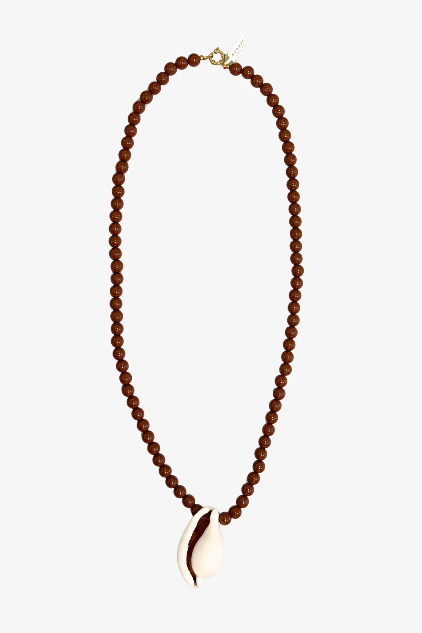 Tiger Shell Brown Necklace