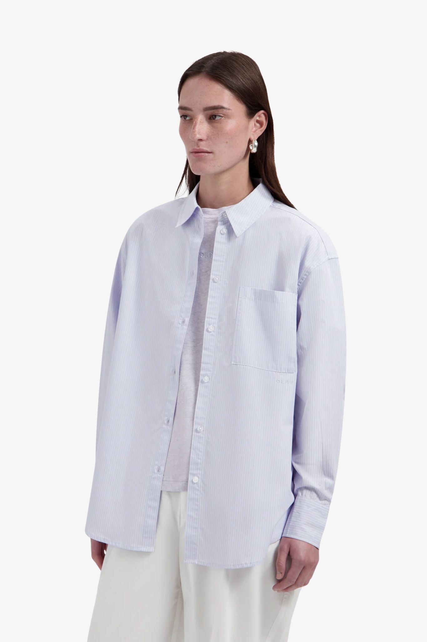 Stripe oversized shirt