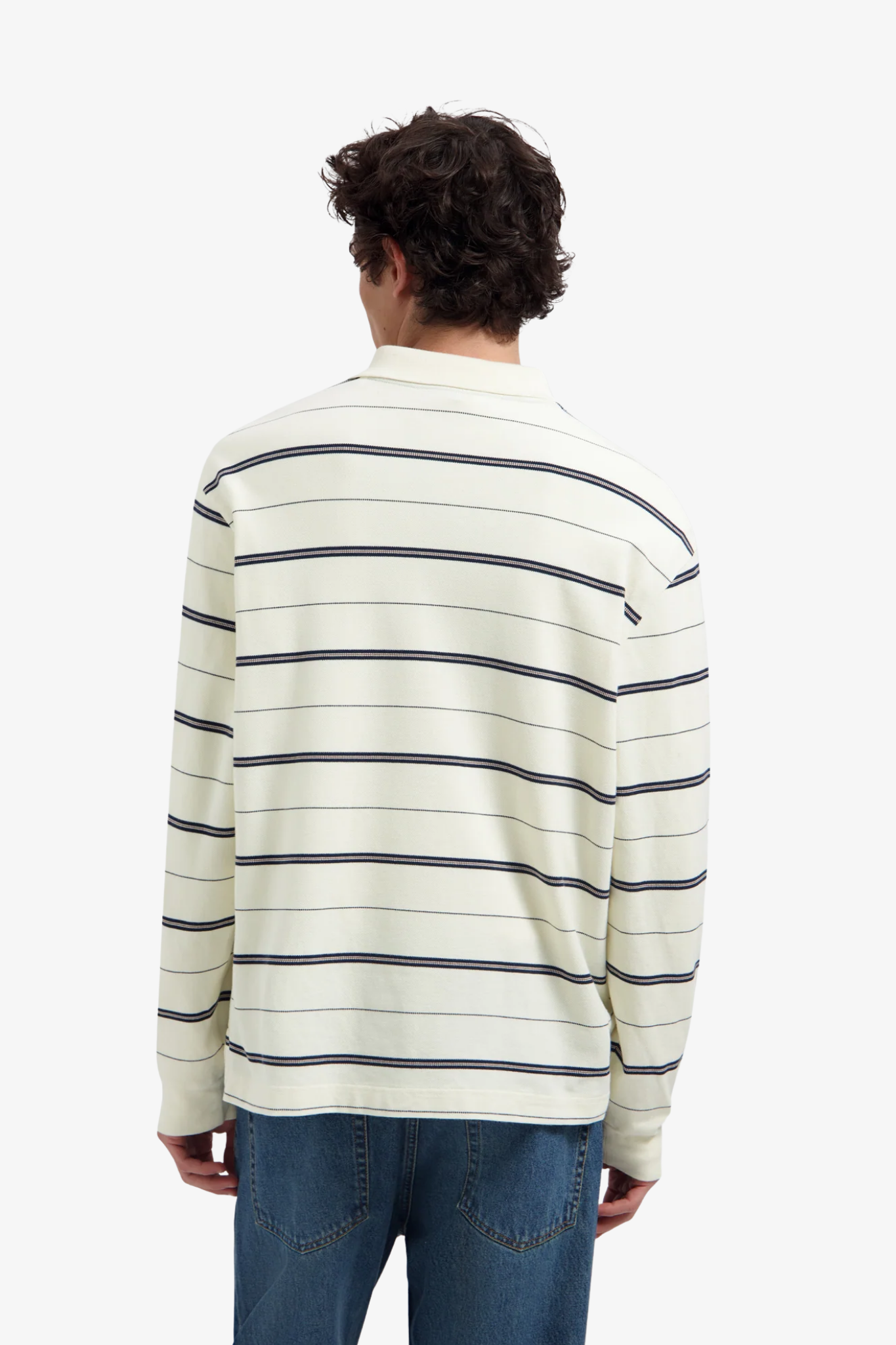 Olaf | Striped signature LS polo