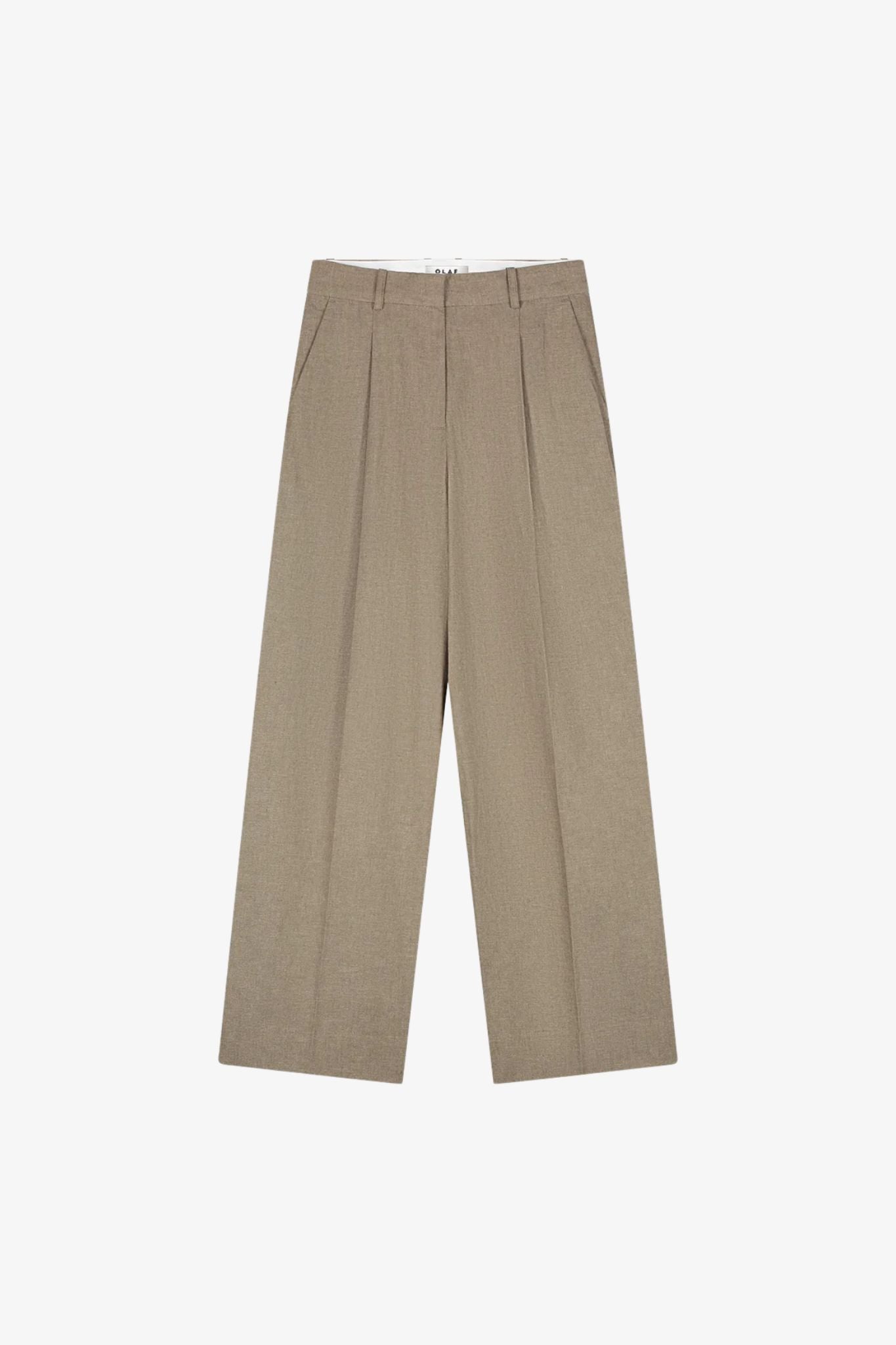 Linen tailored trousers