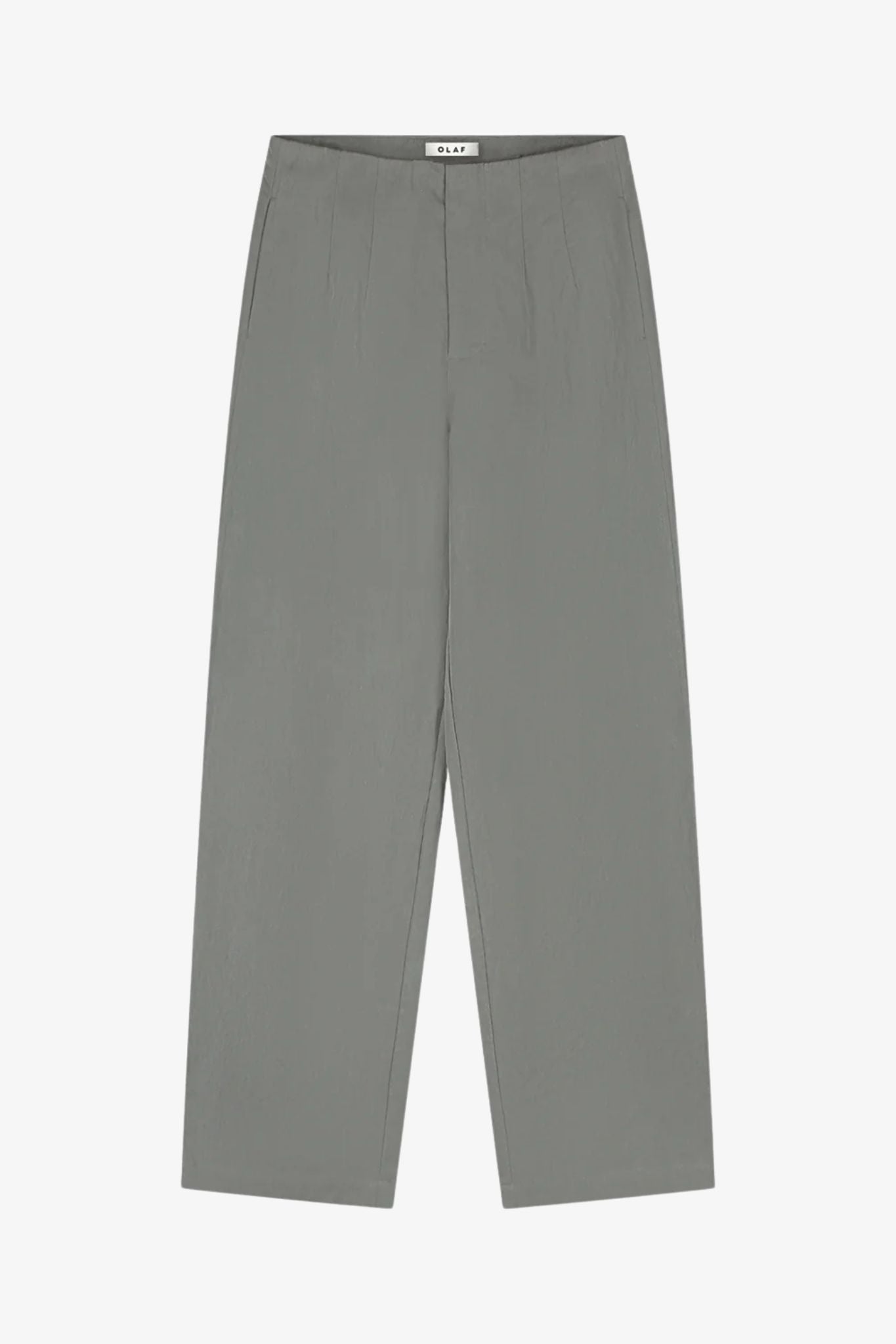Crinkled barrel leg pant
