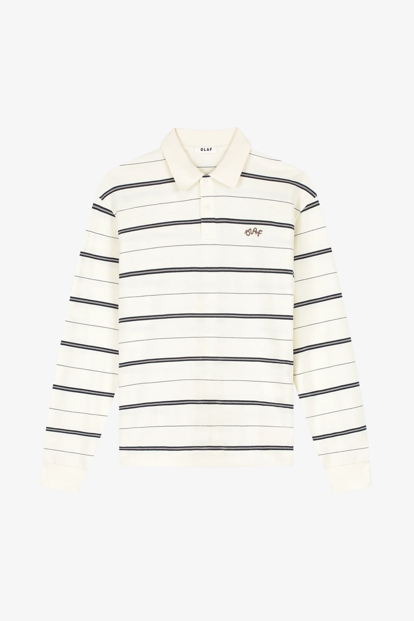 Olaf | Striped signature LS polo