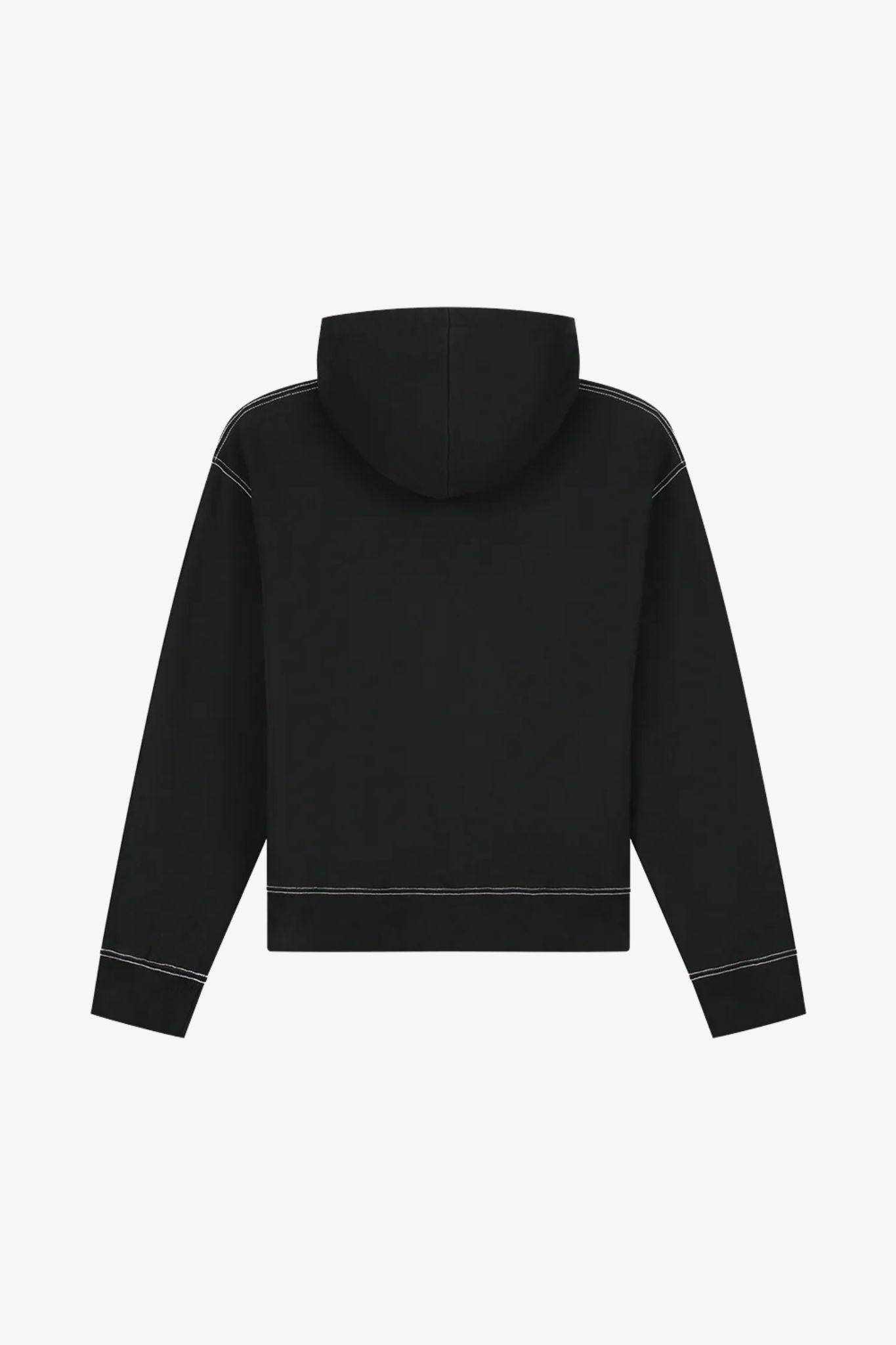 Contrast signature zip hoodie
