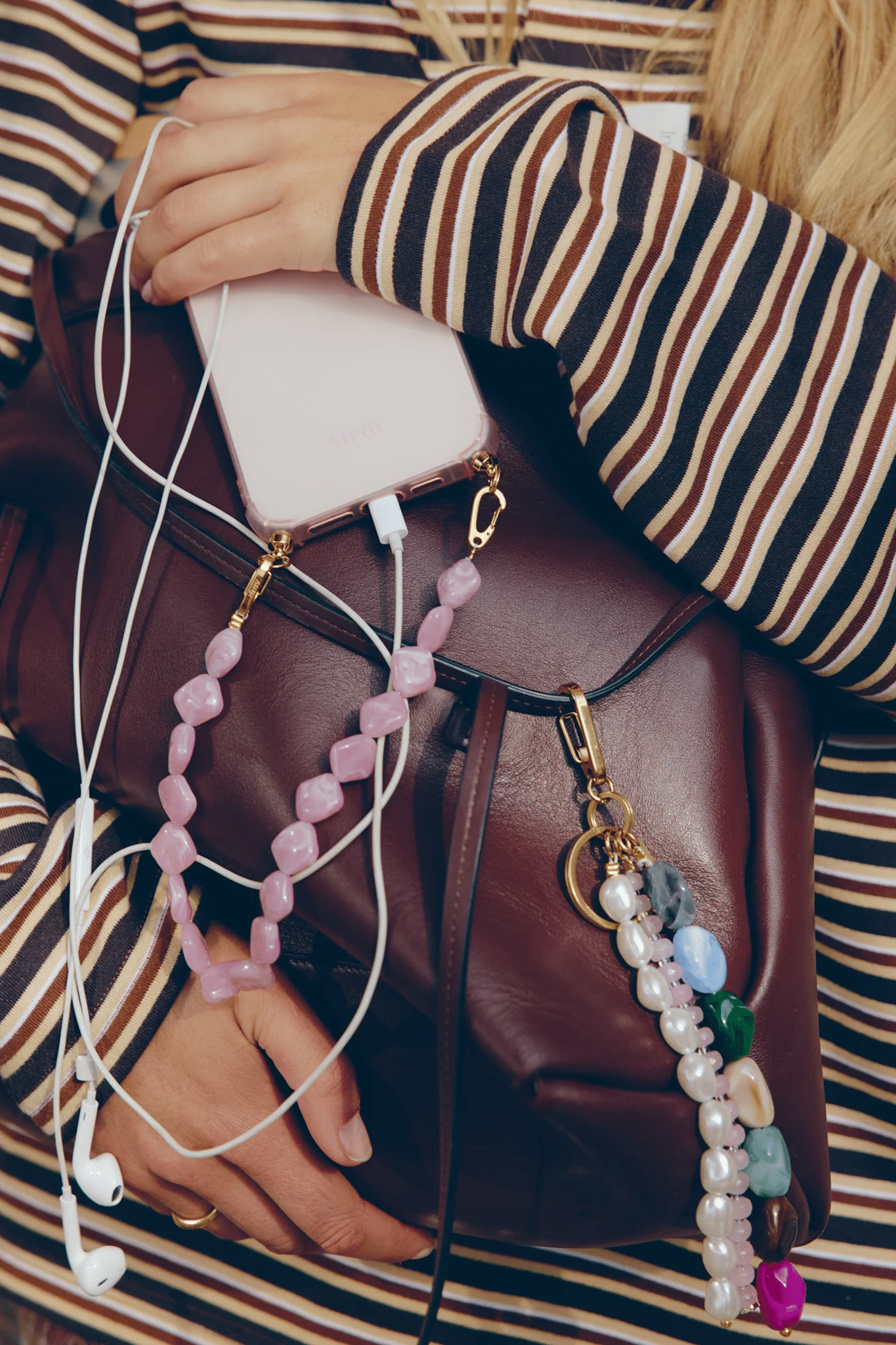 Atelje | Pink twist short cord | 21843