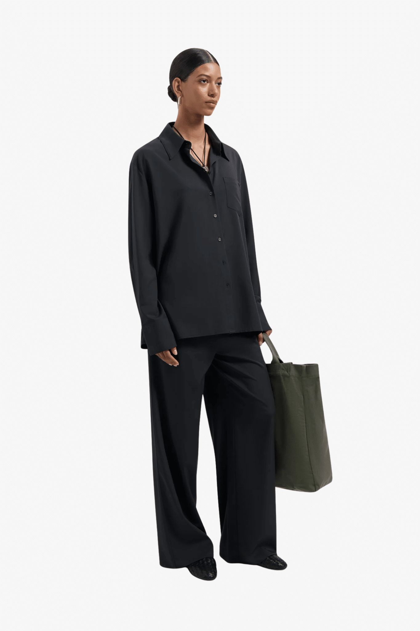 Drapy asymmetric shirt | 21811