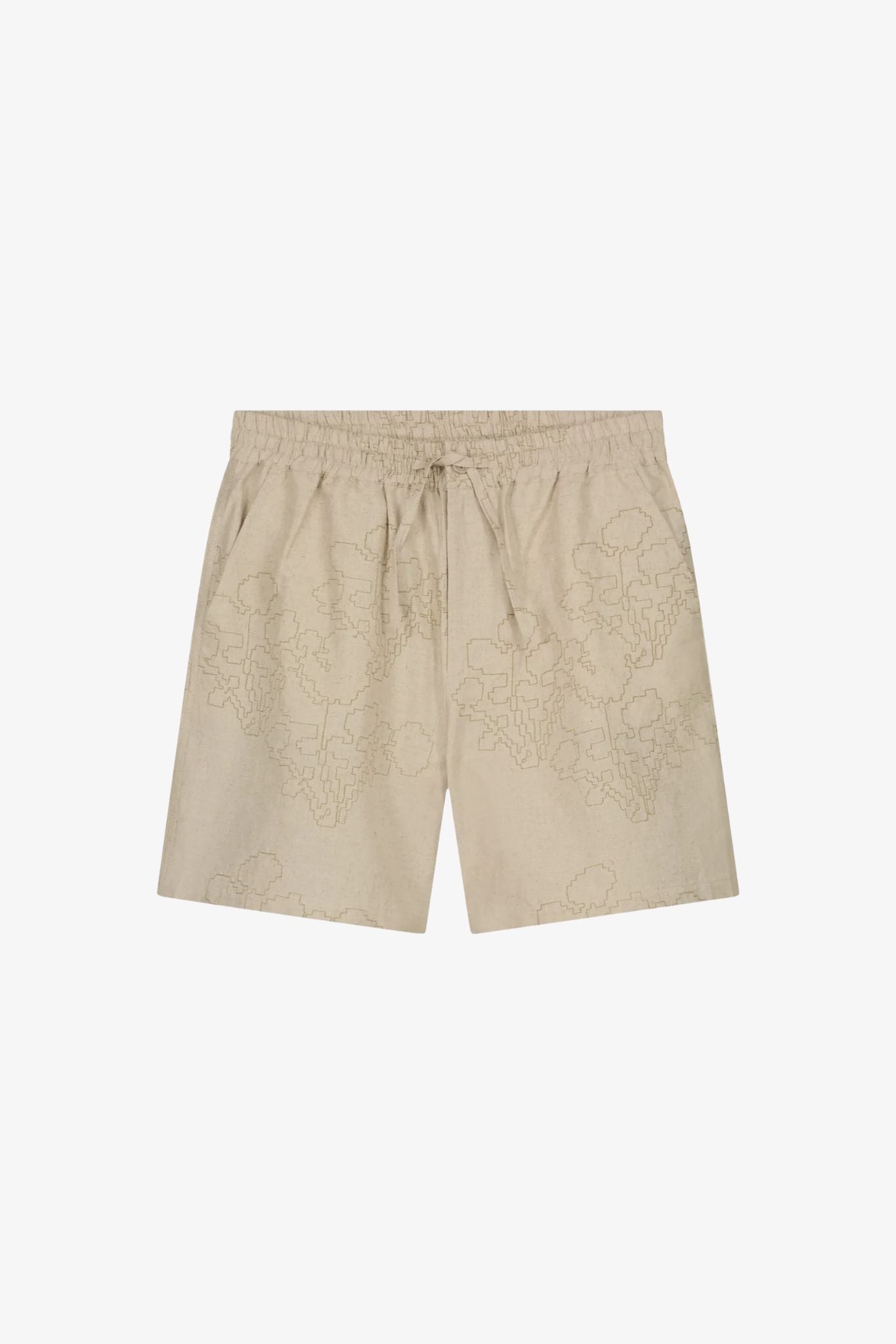 Embroidered Flower Shorts
