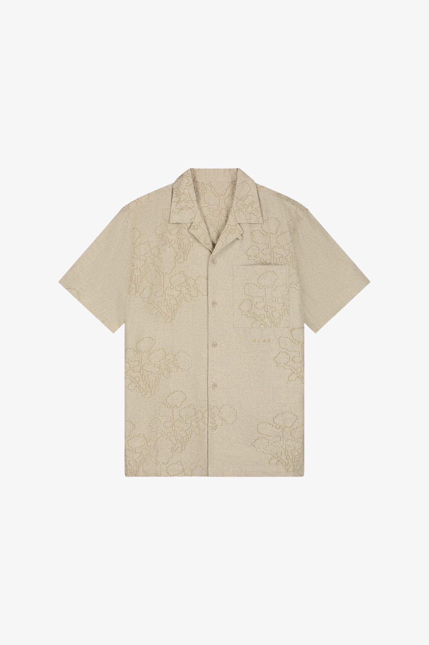 Embroidered Flower SS Shirt