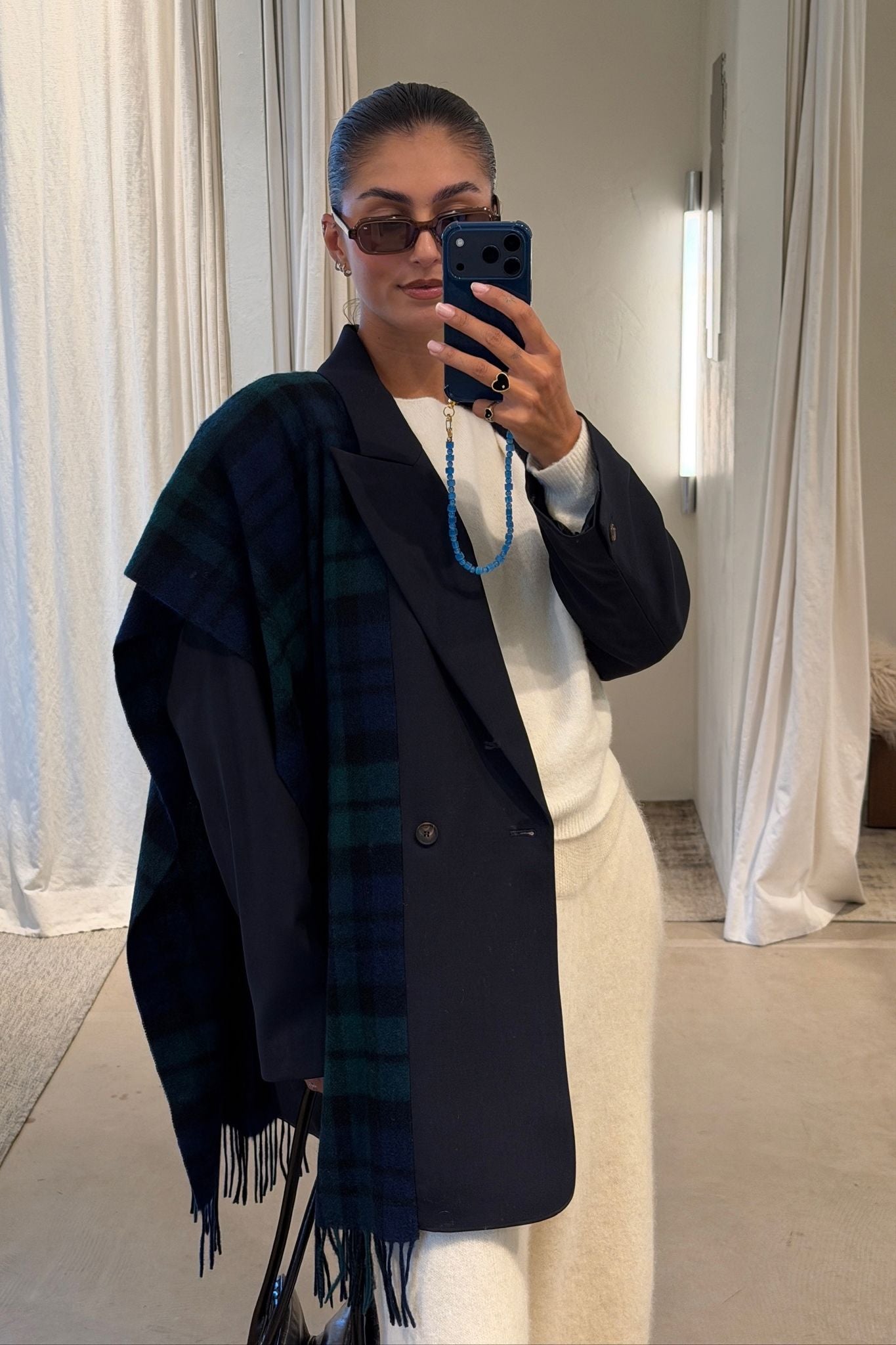 Frenken | Crushed scarf blazer