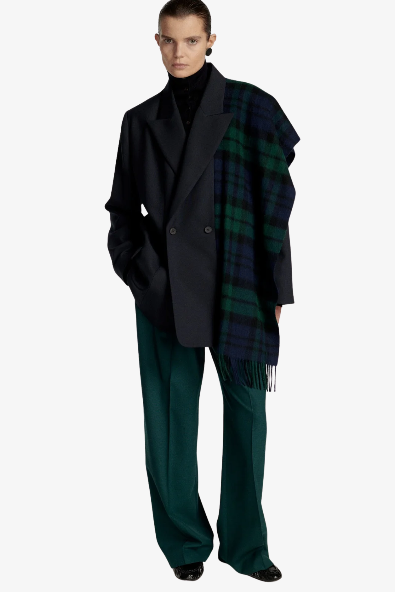 Frenken | Crushed scarf blazer