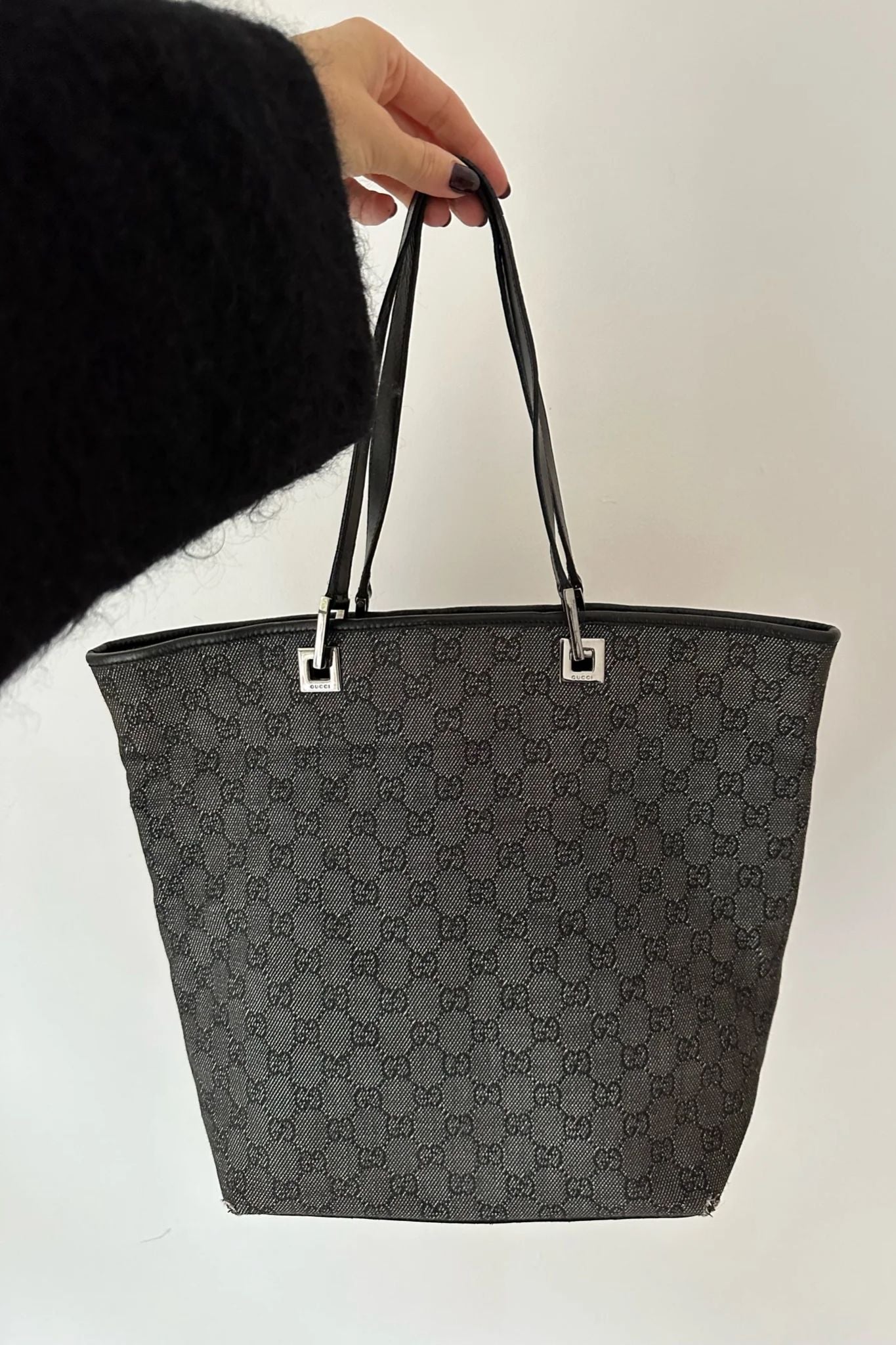 Gucci Grey canvas bag