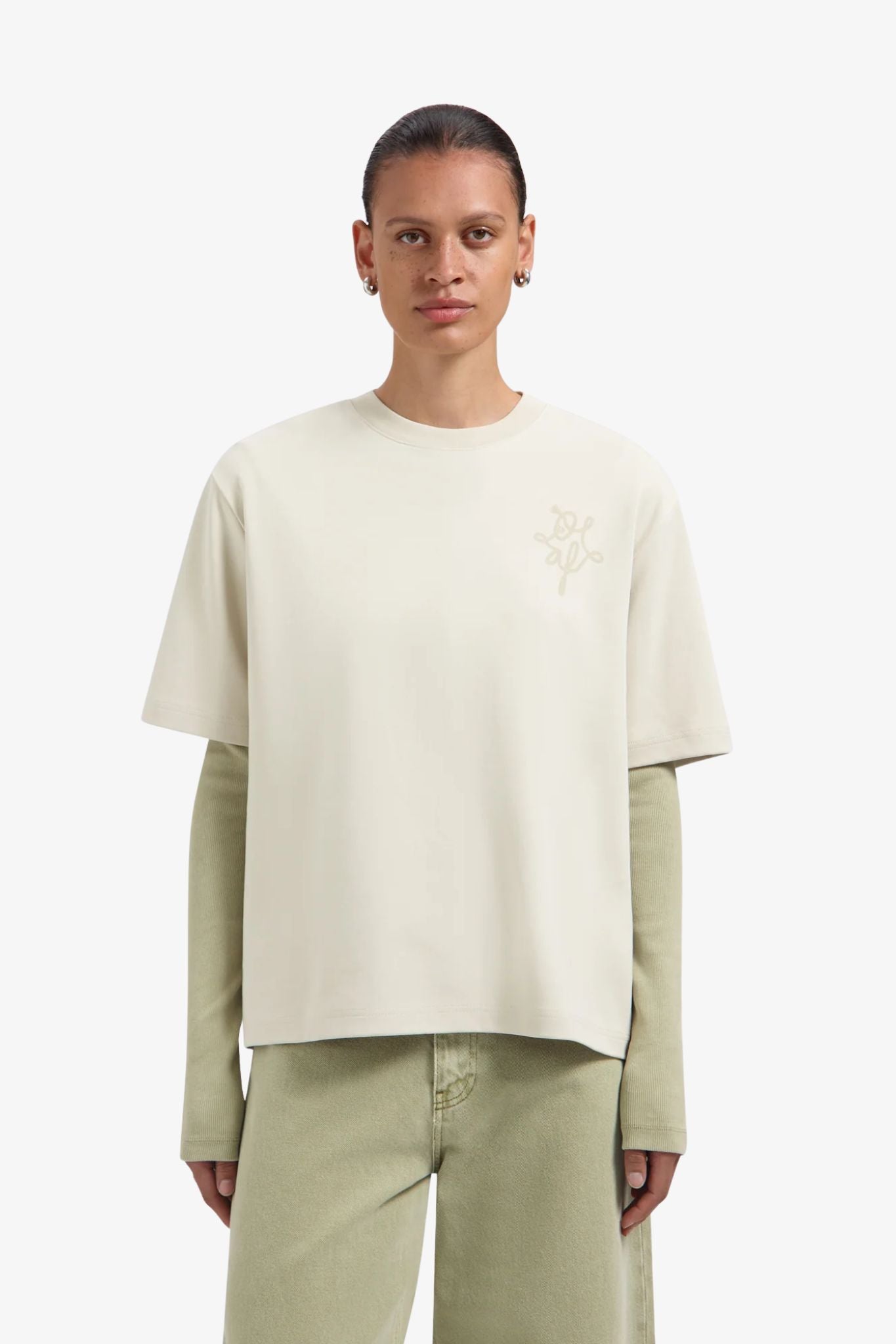 Lasso monogram oversized tee