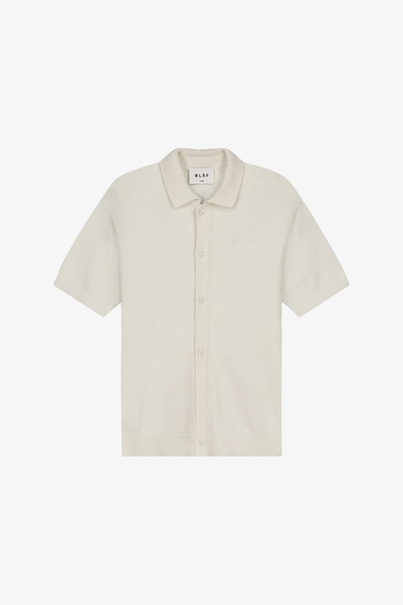Linen knitted ss polo