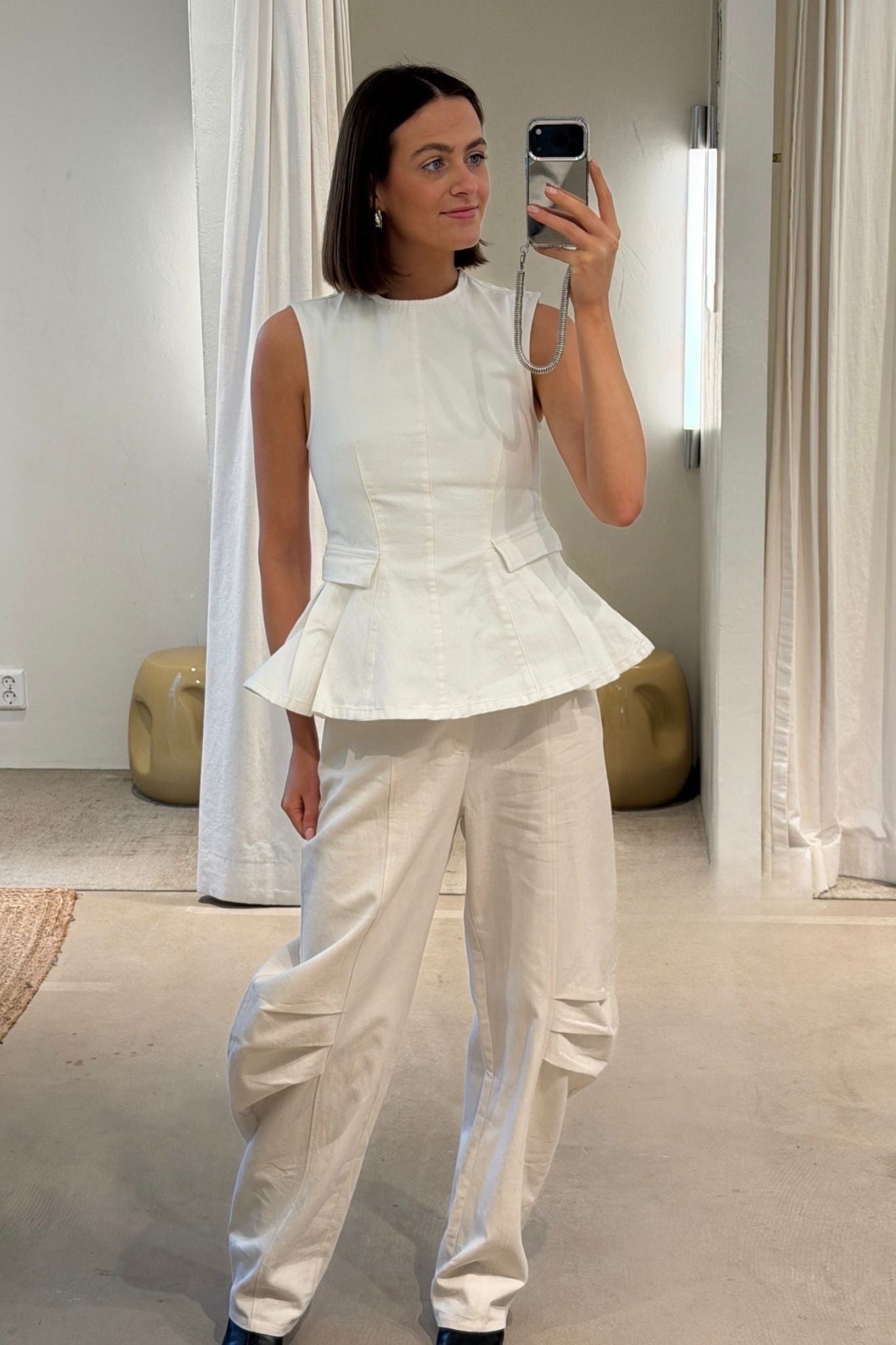 Linen suiting pants