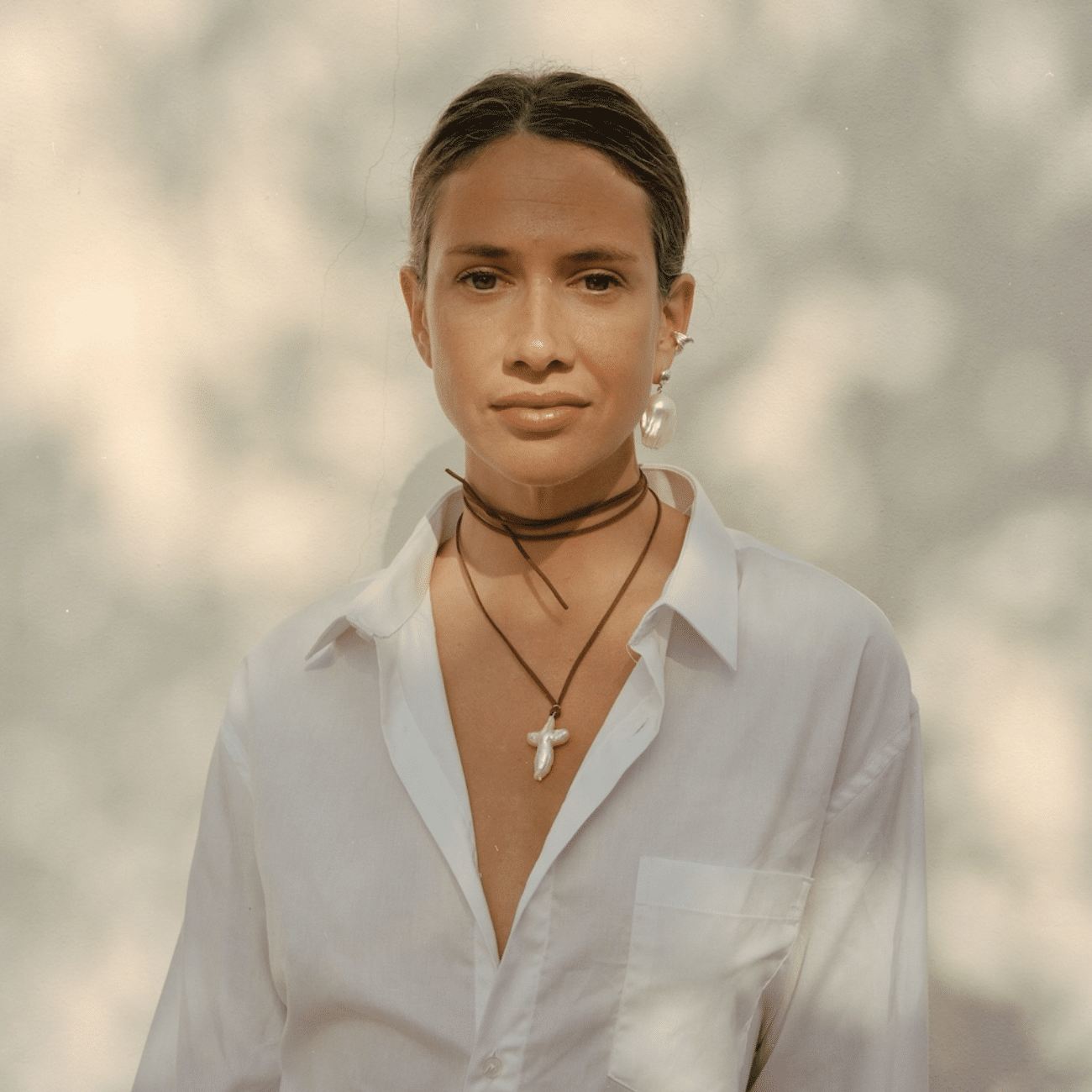 Pit Bomans | Cross on cord | 19886