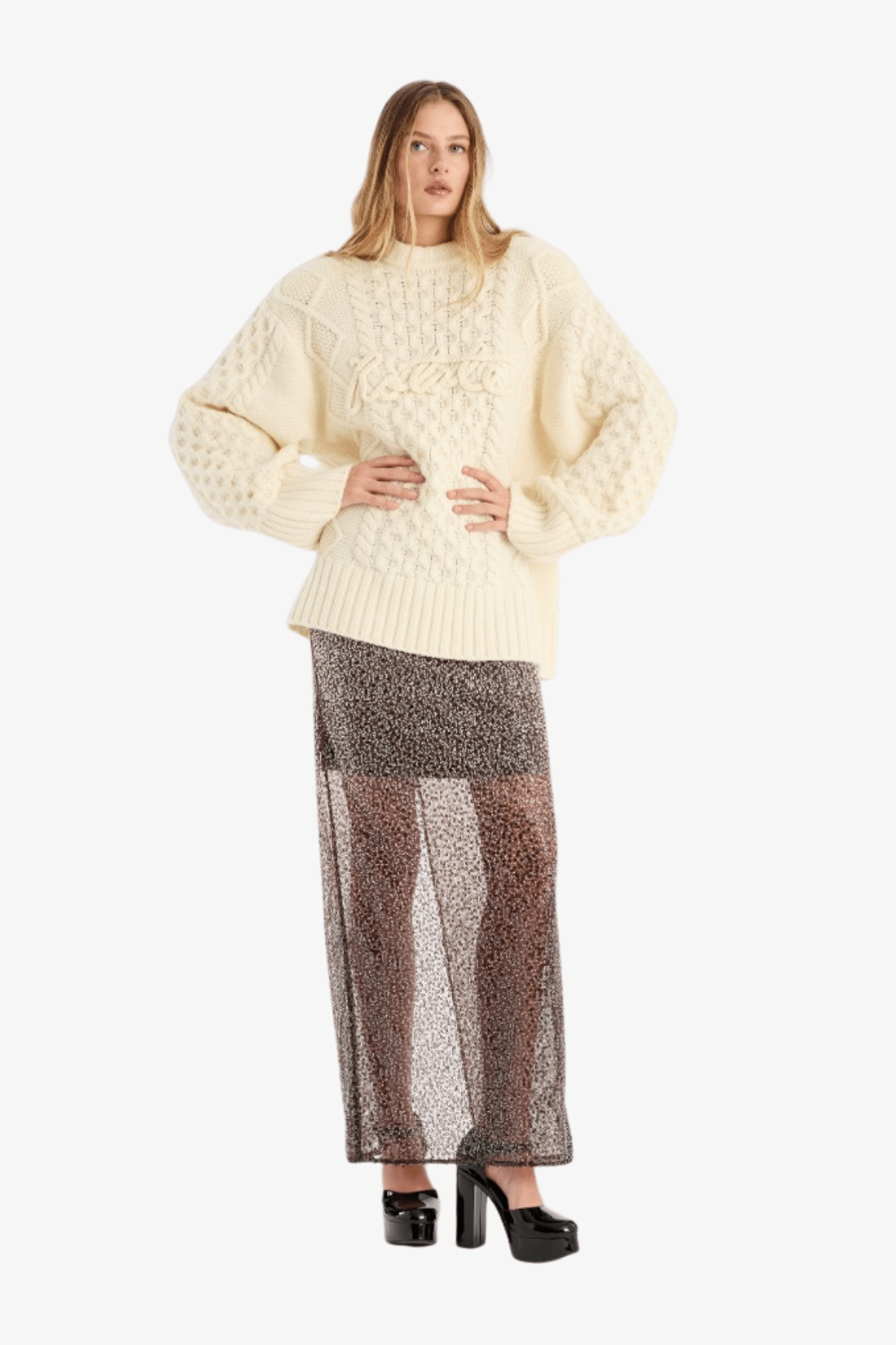 Rotate | Beaded Maxi Skirt | 21708