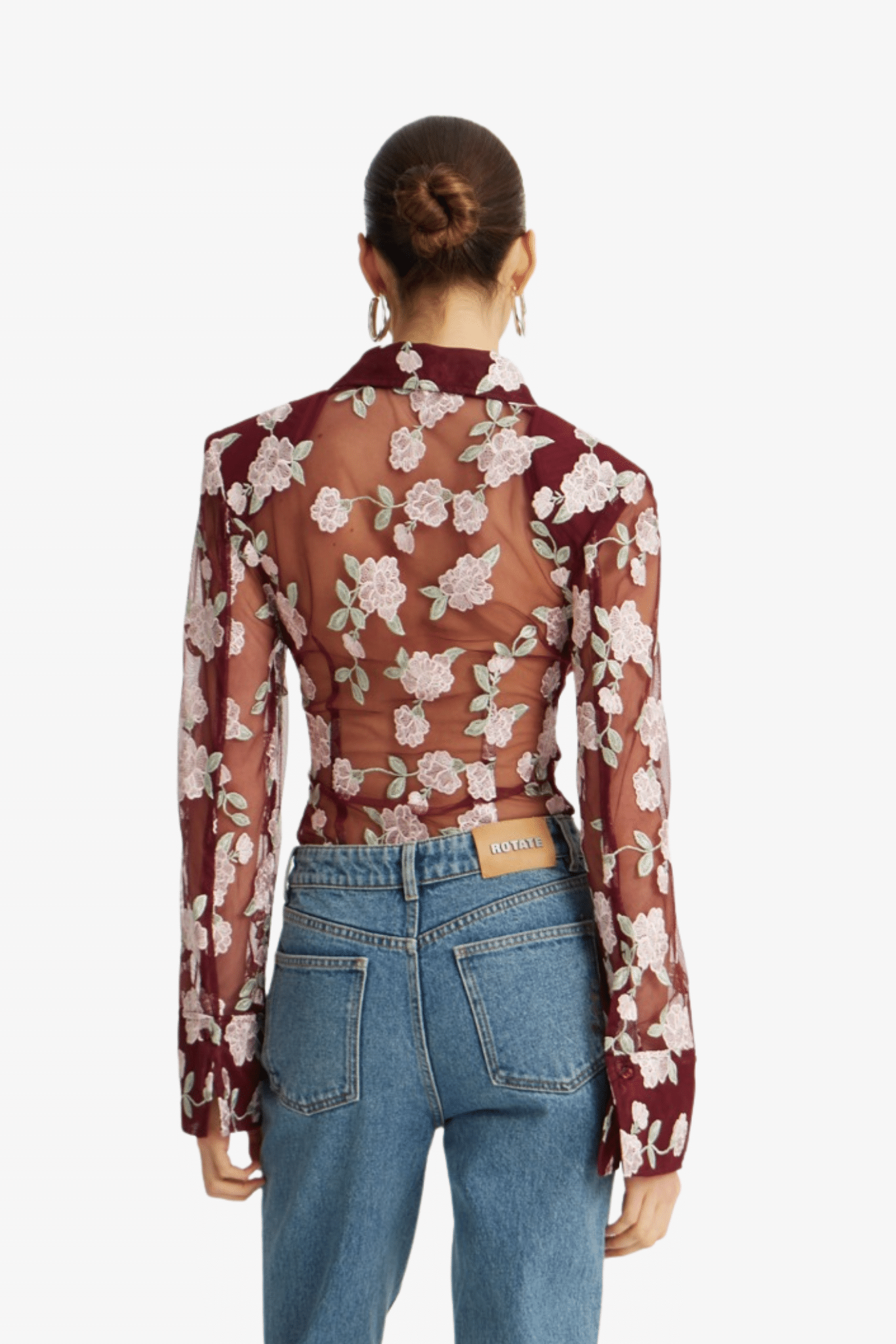 Rotate | Mesh Fitted shirt | 21437