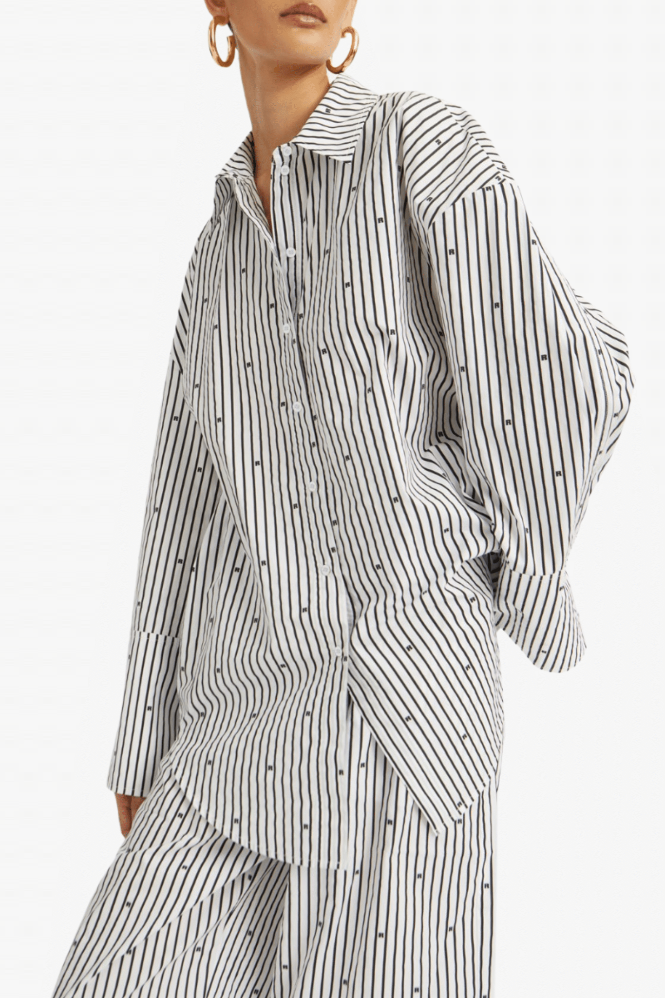 Rotate |Poplin oversized shirt | 21421