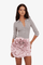 Rotate Satin Big Flower Skirt | 20936