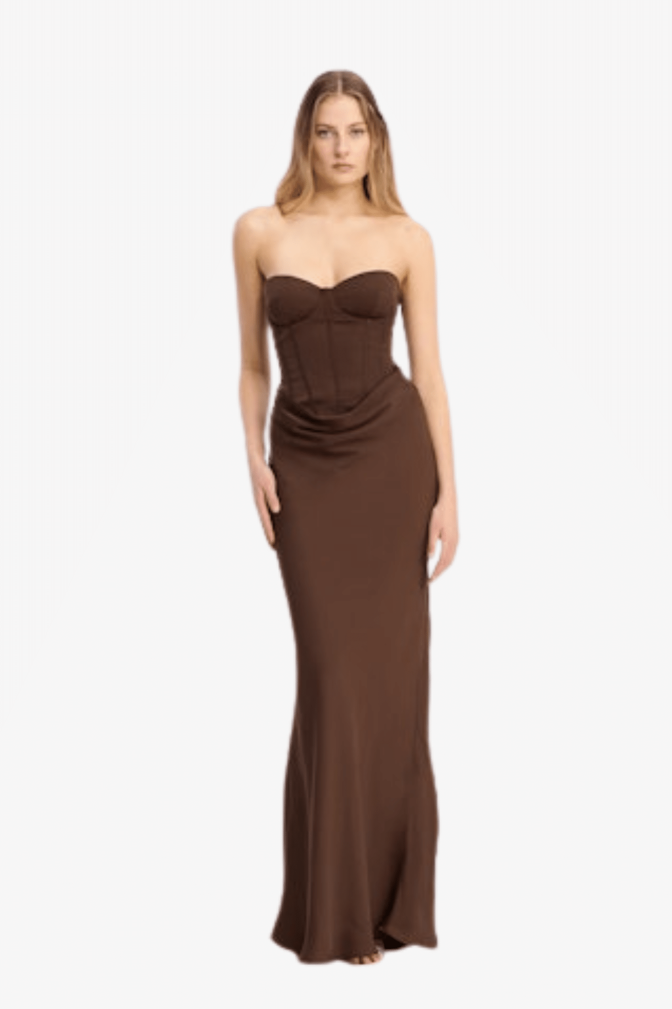 Rotate Satin corset maxi dress | 21916