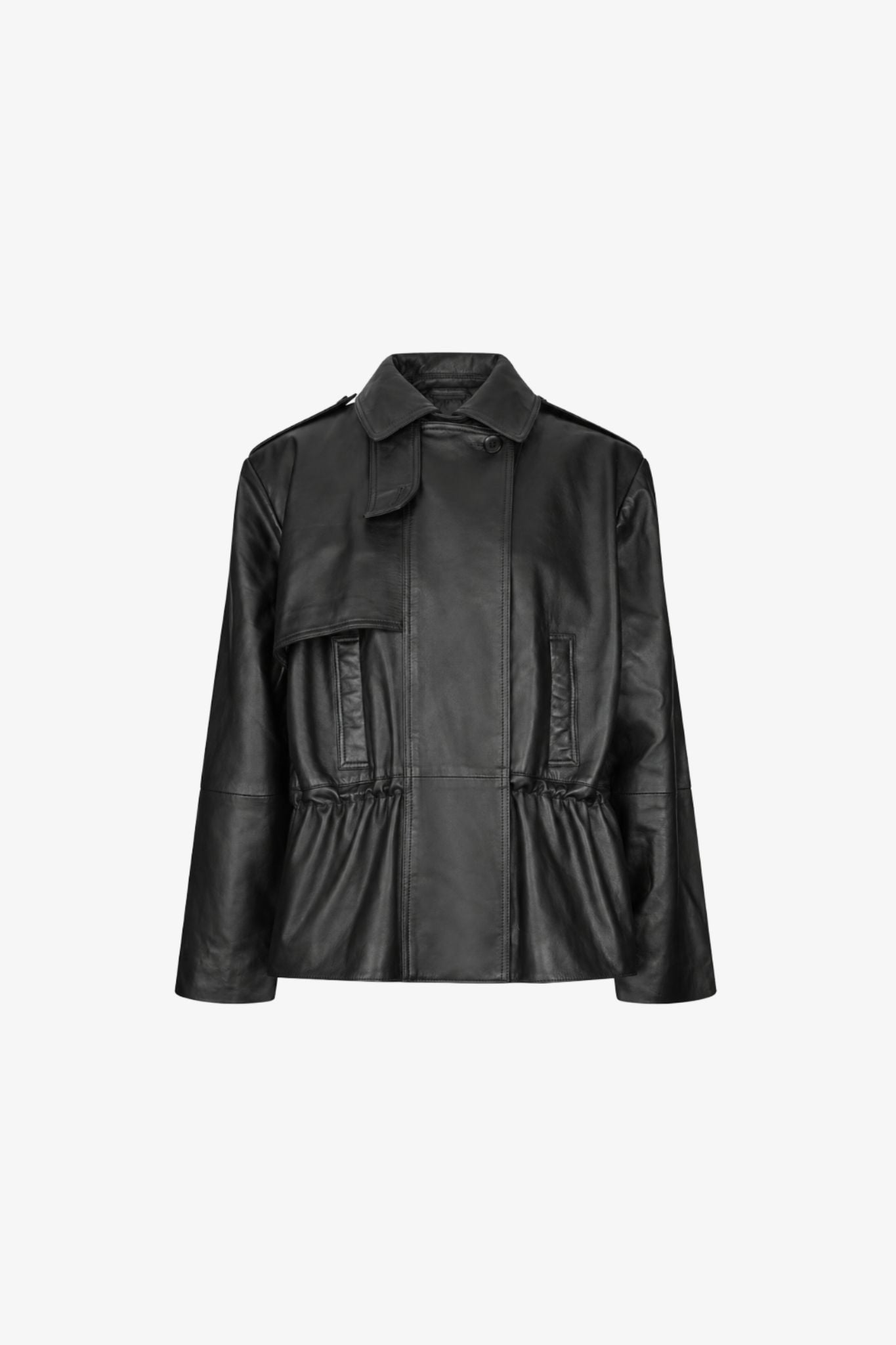 Rotate | Peplum Leather jacket