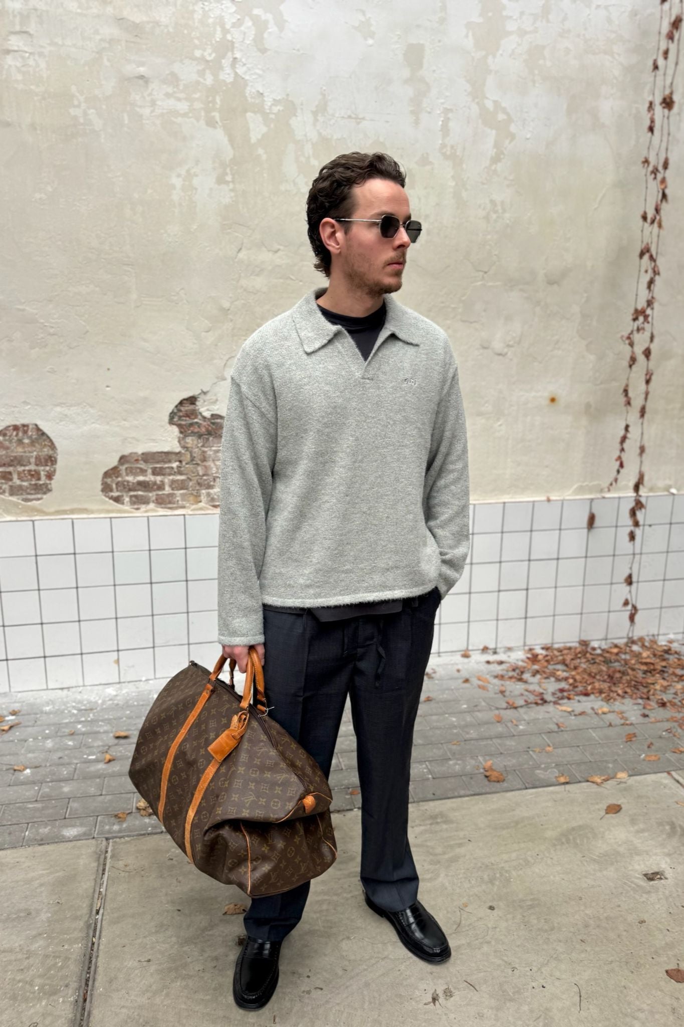 Signature knitted polo