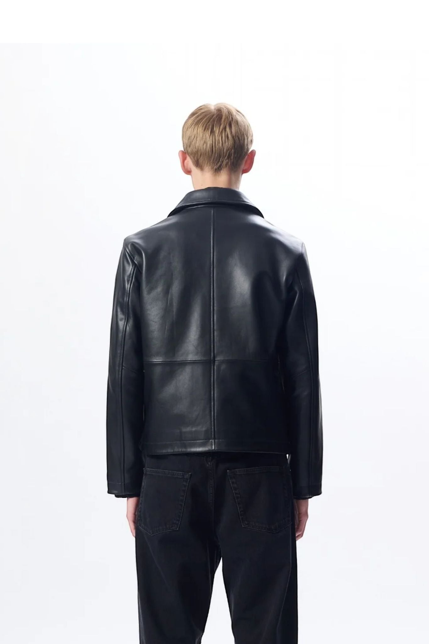 Sunflower | Short leather jacket