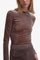 Velvet mesh bodysuit | 21803